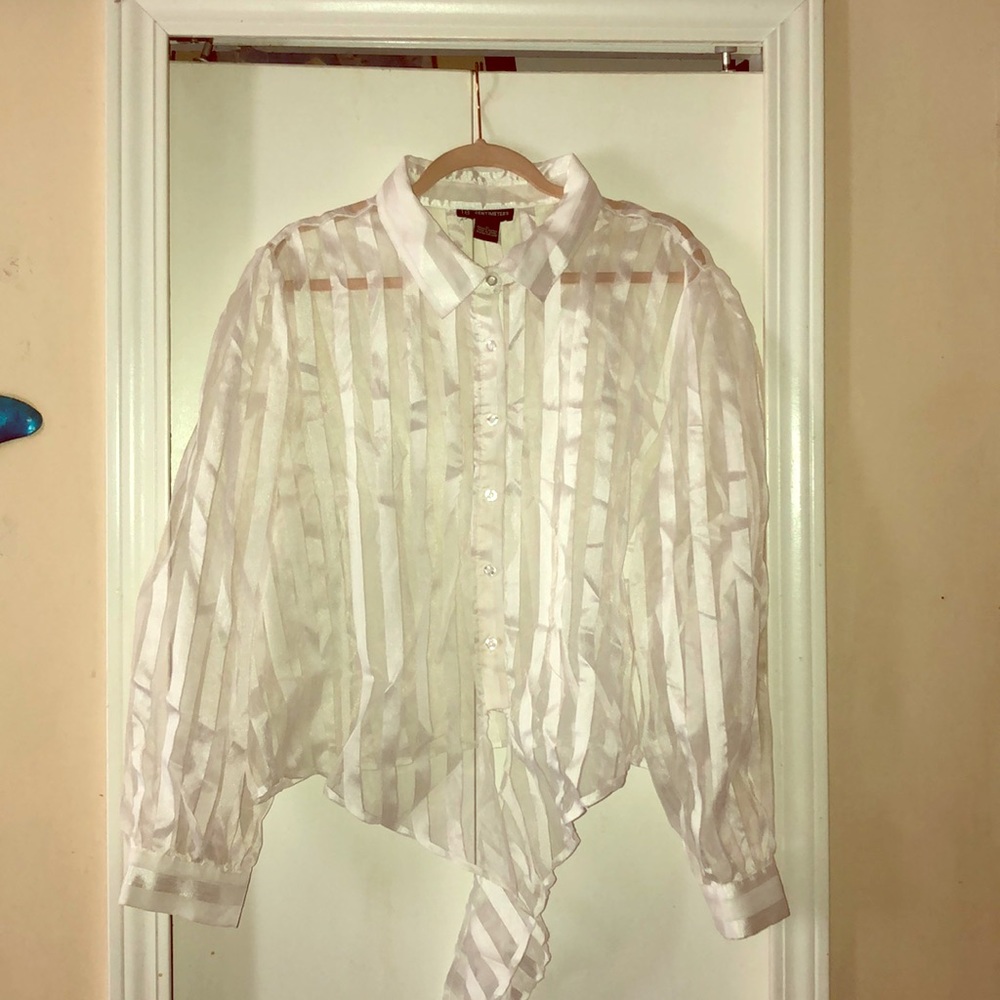 Fashion button up (see through)